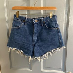 Wrangler high waisted jean shorts